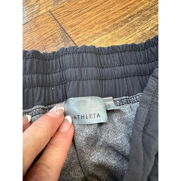 Athleta Brooklyn Jogger Sweatpants Pants Womens Size 0 Lined Gray - Picture 3 of 9